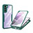 Silicone Transparent Frame Case Cover 360 Degrees for Samsung Galaxy S21 FE 5G