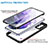 Silicone Transparent Frame Case Cover 360 Degrees for Samsung Galaxy S23 5G