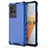 Silicone Transparent Frame Case Cover 360 Degrees for Vivo iQOO 8 5G Blue