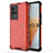 Silicone Transparent Frame Case Cover 360 Degrees for Vivo iQOO 8 5G Red