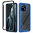 Silicone Transparent Frame Case Cover 360 Degrees for Xiaomi Mi 11 Lite 4G Blue