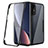 Silicone Transparent Frame Case Cover 360 Degrees for Xiaomi Mi 12 Pro 5G Black