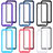 Silicone Transparent Frame Case Cover 360 Degrees JX1 for Samsung Galaxy A02s