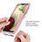 Silicone Transparent Frame Case Cover 360 Degrees JX1 for Samsung Galaxy A12