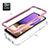 Silicone Transparent Frame Case Cover 360 Degrees JX1 for Samsung Galaxy A32 4G