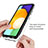 Silicone Transparent Frame Case Cover 360 Degrees JX1 for Samsung Galaxy A52 4G