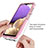 Silicone Transparent Frame Case Cover 360 Degrees JX1 for Samsung Galaxy A72 4G