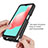 Silicone Transparent Frame Case Cover 360 Degrees JX2 for Samsung Galaxy A32 4G