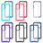 Silicone Transparent Frame Case Cover 360 Degrees JX2 for Samsung Galaxy A52 5G