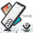 Silicone Transparent Frame Case Cover 360 Degrees JX2 for Samsung Galaxy A53 5G