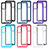 Silicone Transparent Frame Case Cover 360 Degrees JX2 for Samsung Galaxy A72 5G