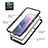 Silicone Transparent Frame Case Cover 360 Degrees M01 for Samsung Galaxy S21 5G