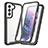 Silicone Transparent Frame Case Cover 360 Degrees M01 for Samsung Galaxy S21 FE 5G Black