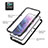Silicone Transparent Frame Case Cover 360 Degrees M01 for Samsung Galaxy S23 5G