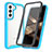 Silicone Transparent Frame Case Cover 360 Degrees M01 for Samsung Galaxy S24 5G