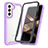 Silicone Transparent Frame Case Cover 360 Degrees M01 for Samsung Galaxy S24 5G