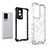 Silicone Transparent Frame Case Cover 360 Degrees M01 for Vivo iQOO 8 5G