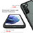 Silicone Transparent Frame Case Cover 360 Degrees M02 for Samsung Galaxy S21 FE 5G