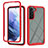 Silicone Transparent Frame Case Cover 360 Degrees M02 for Samsung Galaxy S21 FE 5G