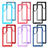 Silicone Transparent Frame Case Cover 360 Degrees M02 for Samsung Galaxy S23 Ultra 5G