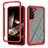 Silicone Transparent Frame Case Cover 360 Degrees M02 for Samsung Galaxy S24 Plus 5G