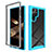 Silicone Transparent Frame Case Cover 360 Degrees M02 for Samsung Galaxy S24 Ultra 5G