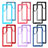 Silicone Transparent Frame Case Cover 360 Degrees M02 for Samsung Galaxy S24 Ultra 5G