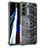 Silicone Transparent Frame Case Cover 360 Degrees M06 for Samsung Galaxy S21 Plus 5G Matcha Green