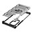 Silicone Transparent Frame Case Cover 360 Degrees M06 for Samsung Galaxy S21 Ultra 5G