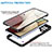 Silicone Transparent Frame Case Cover 360 Degrees MJ1 for Samsung Galaxy A12 5G