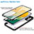 Silicone Transparent Frame Case Cover 360 Degrees MJ1 for Samsung Galaxy A13 5G