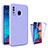 Silicone Transparent Frame Case Cover 360 Degrees MJ1 for Samsung Galaxy A20