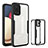 Silicone Transparent Frame Case Cover 360 Degrees MJ1 for Samsung Galaxy F02S SM-E025F