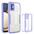 Silicone Transparent Frame Case Cover 360 Degrees MJ1 for Samsung Galaxy M02s