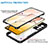 Silicone Transparent Frame Case Cover 360 Degrees MJ1 for Vivo V23 5G