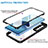 Silicone Transparent Frame Case Cover 360 Degrees MJ1 for Vivo Y12A