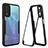 Silicone Transparent Frame Case Cover 360 Degrees MJ1 for Vivo Y12A