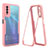 Silicone Transparent Frame Case Cover 360 Degrees MJ1 for Vivo Y12A