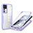 Silicone Transparent Frame Case Cover 360 Degrees MJ1 for Xiaomi Mi 12T Pro 5G Purple
