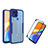 Silicone Transparent Frame Case Cover 360 Degrees MJ1 for Xiaomi POCO C3 Blue