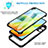 Silicone Transparent Frame Case Cover 360 Degrees MJ1 for Xiaomi Poco C50