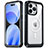 Silicone Transparent Frame Case Cover 360 Degrees with Mag-Safe Magnetic AC1 for Apple iPhone 13 Pro