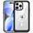 Silicone Transparent Frame Case Cover 360 Degrees with Mag-Safe Magnetic AC1 for Apple iPhone 13 Pro Max