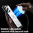 Silicone Transparent Frame Case Cover 360 Degrees with Mag-Safe Magnetic AC1 for Apple iPhone 13 Pro Max