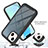 Silicone Transparent Frame Case Cover 360 Degrees YB1 for Apple iPhone 15