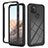 Silicone Transparent Frame Case Cover 360 Degrees YB1 for Google Pixel 5a 5G