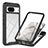 Silicone Transparent Frame Case Cover 360 Degrees YB1 for Google Pixel 8 5G