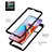 Silicone Transparent Frame Case Cover 360 Degrees YB1 for Motorola Moto Edge Plus (2023) 5G