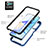 Silicone Transparent Frame Case Cover 360 Degrees YB1 for Oppo A17