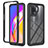Silicone Transparent Frame Case Cover 360 Degrees YB1 for Oppo F19 Pro